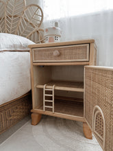 Load image into Gallery viewer, The Night Wonder Bedside Table - Rattan