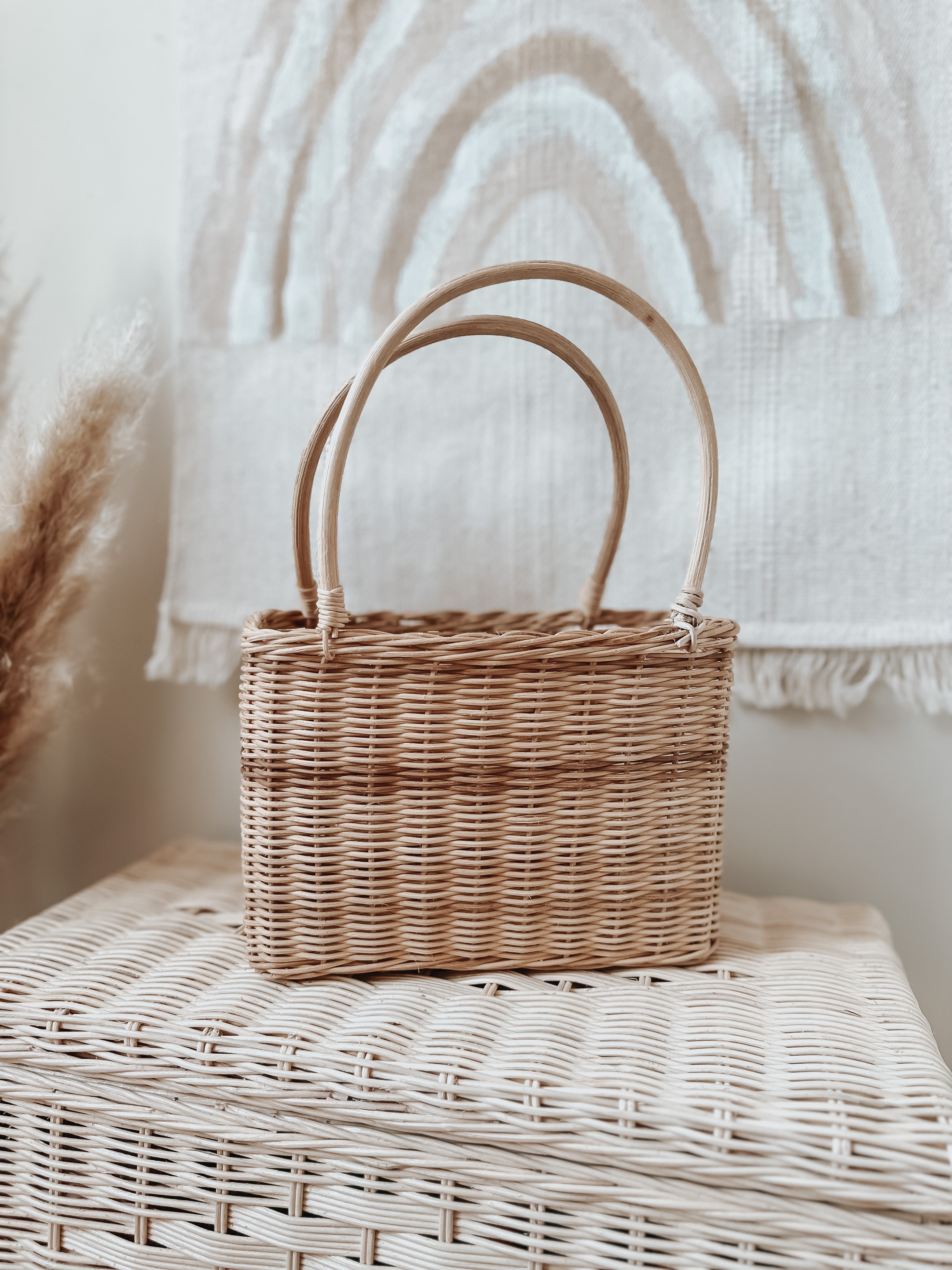 Wicker shopping bag Little AngelRose