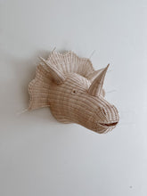 Load image into Gallery viewer, Triceratops Dino Wicker Wall Head
