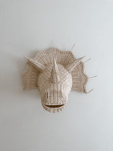 Load image into Gallery viewer, Triceratops Dino Wicker Wall Head