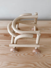 Load image into Gallery viewer, Doll-Size Emerald Rattan Walker