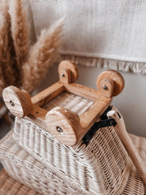 Load image into Gallery viewer, Rattan Toy Wagon
