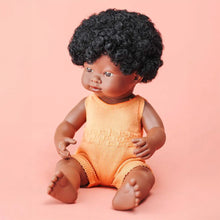 Load image into Gallery viewer, African Girl Doll with Melon Romper
