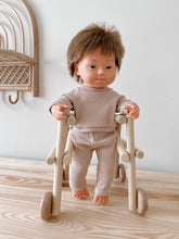 Load image into Gallery viewer, Doll-Size Emerald Rattan Walker