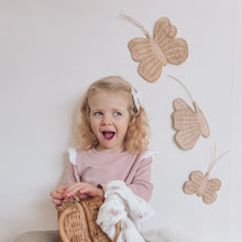 Load image into Gallery viewer, Butterfly Wicker Wall Decor - Set of 3