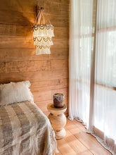 Load image into Gallery viewer, Natural Macrame & Wooden Beads Pendant Lampshade