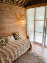 Load image into Gallery viewer, Natural Macrame & Wooden Beads Pendant Lampshade