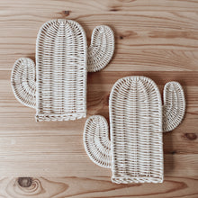 Load image into Gallery viewer, Cactus Wicker Wall Decor - Set of 2