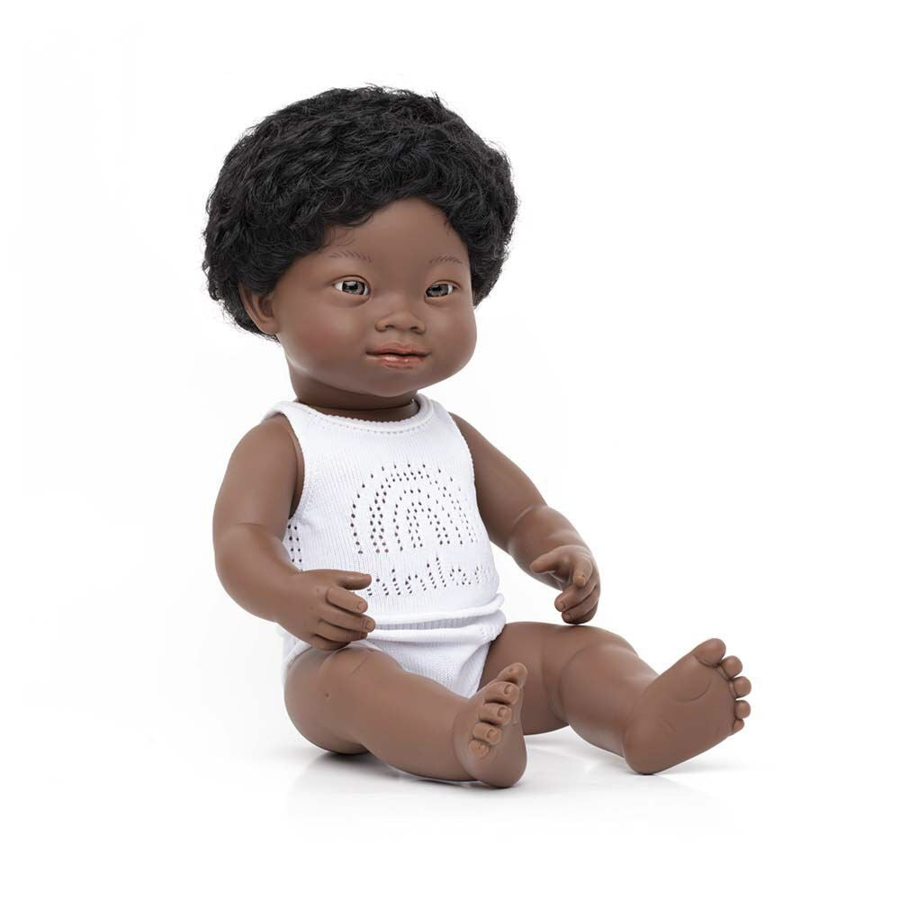 Miniland African Boy Doll with Down Syndrome