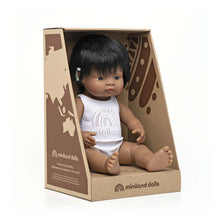 Load image into Gallery viewer, Miniland Hispanic Boy Doll with Cochlear Implant
