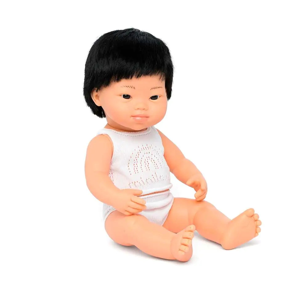 Miniland Asian Boy Doll with Down Syndrome Little AngelRose