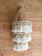 Load image into Gallery viewer, Natural Macrame & Wooden Beads Pendant Lampshade