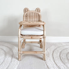 Load image into Gallery viewer, Bear Doll Rattan High Chair