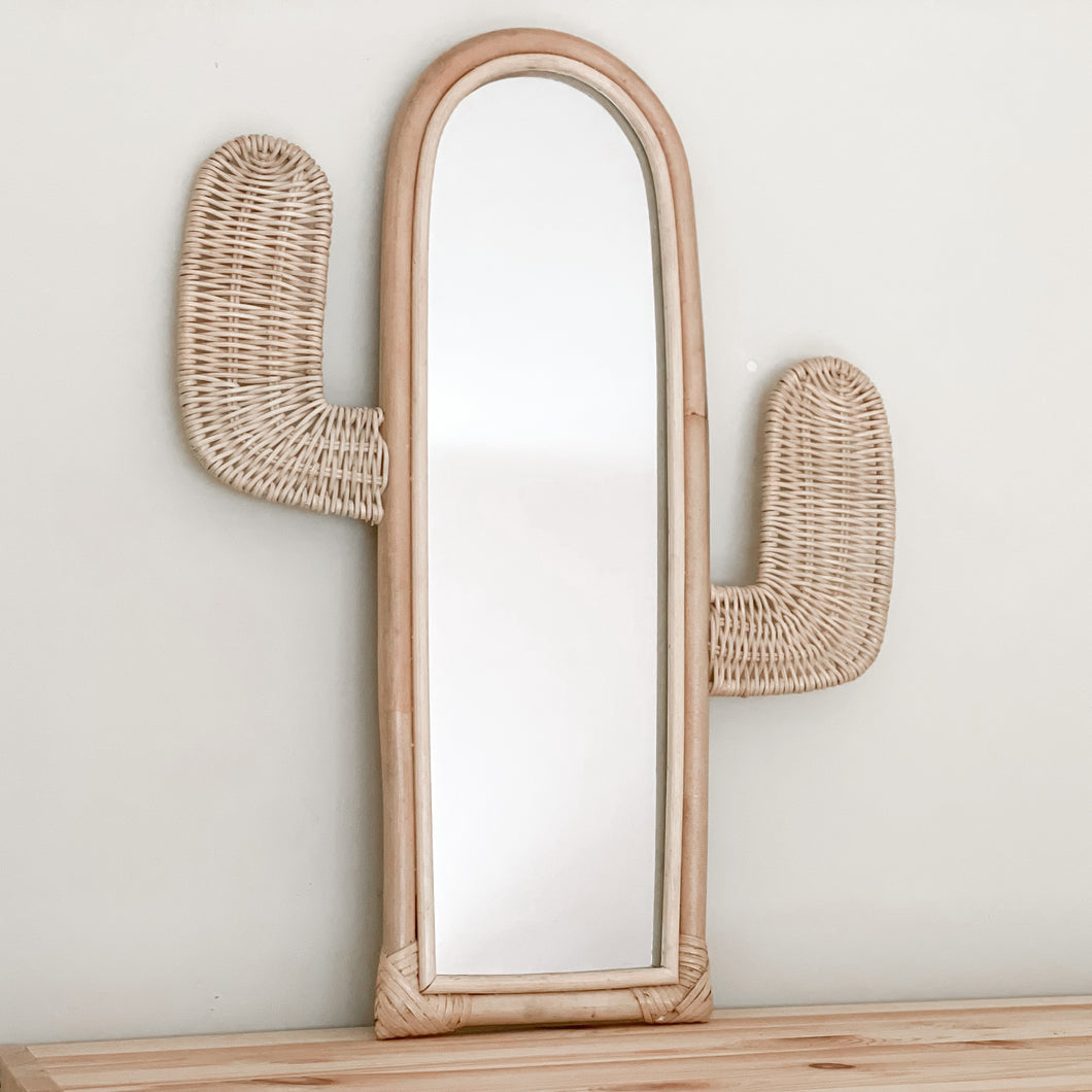 Cactus Rattan Mirror