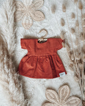Load image into Gallery viewer, Corduroy Doll Dress - Rust