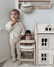 Load image into Gallery viewer, Bear Doll Rattan High Chair