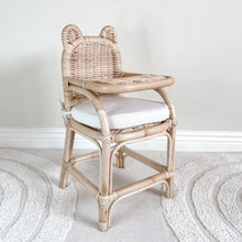 Load image into Gallery viewer, Bear Doll Rattan High Chair
