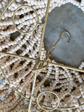 Load image into Gallery viewer, Natural Wooden Beads & Brass Pendant Lampshade
