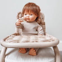 Load image into Gallery viewer, Baba Bear Doll Rattan High Chair
