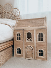 Load image into Gallery viewer, Sienna Rattan Dollhouse with Chimneys
