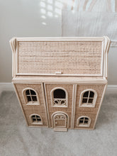 Load image into Gallery viewer, Sienna Rattan Dollhouse with Chimneys
