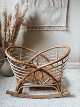 Load image into Gallery viewer, Rattan Rocking Bassinet
