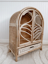 Load image into Gallery viewer, X- Large Dolls-size rattan Wardrobe
