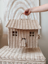 Load image into Gallery viewer, Wicker Carry Dollhouse
