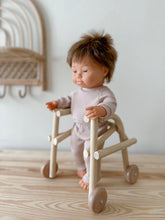 Load image into Gallery viewer, Doll-Size Emerald Rattan Walker
