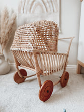 Load image into Gallery viewer, Rattan Doll Pram

