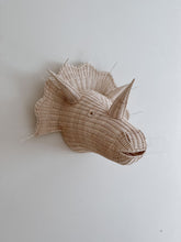 Load image into Gallery viewer, Triceratops Dino Wicker Wall Head
