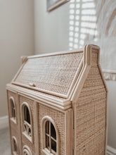 Load image into Gallery viewer, Sienna Rattan Dollhouse with Chimneys
