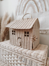 Load image into Gallery viewer, Wicker Carry Dollhouse
