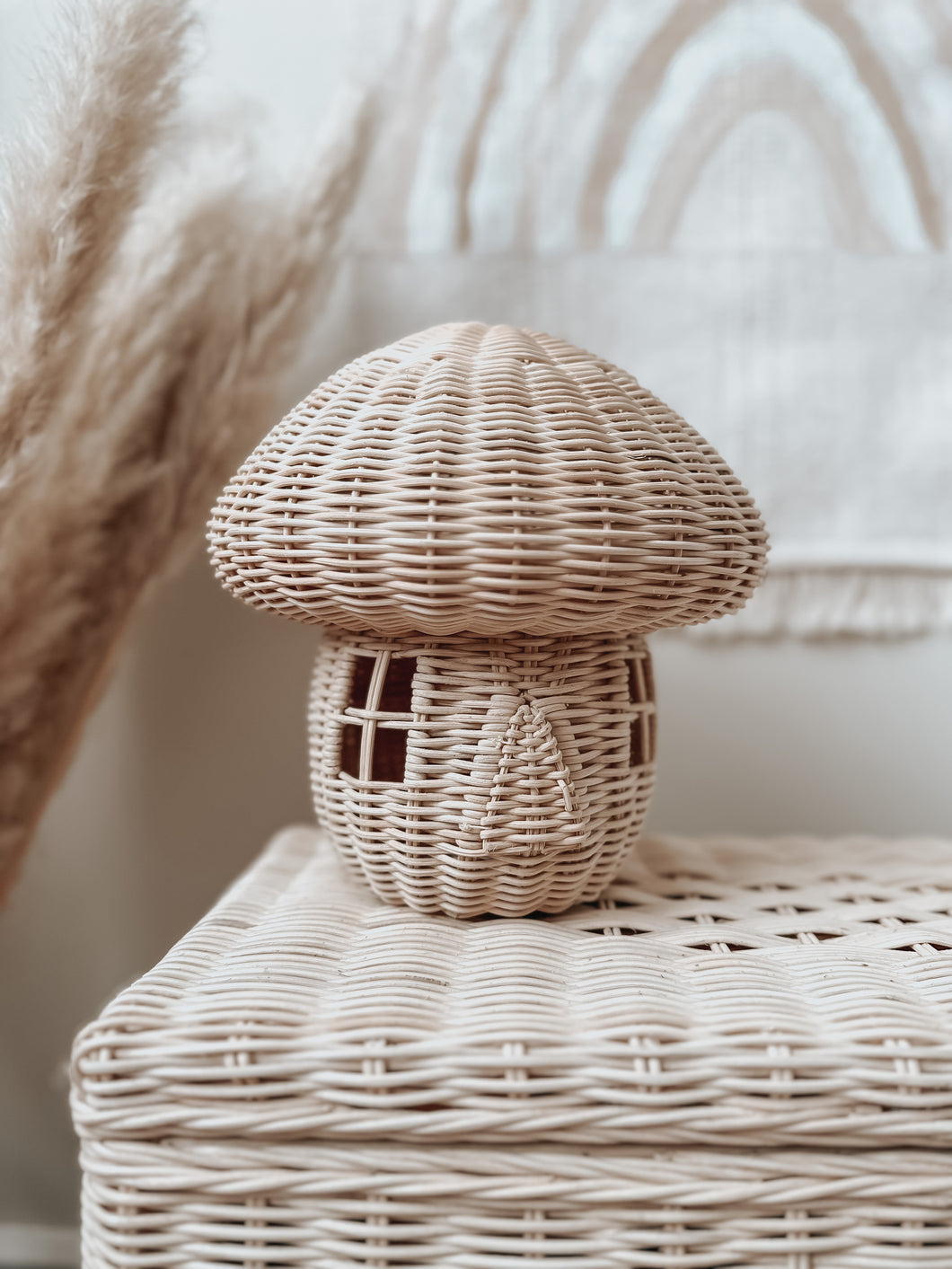 Mushroom Wicker Storage