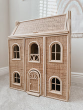 Load image into Gallery viewer, Sienna Rattan Dollhouse with Chimneys
