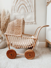 Load image into Gallery viewer, Rattan Doll Pram
