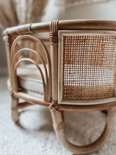 Load image into Gallery viewer, Rainbow Rattan Doll Bassinet
