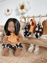 Load image into Gallery viewer, Summer Daisy Set: Mustard top &amp; floral bloomers
