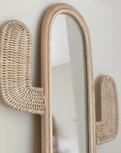 Load image into Gallery viewer, Cactus Rattan Mirror
