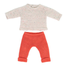Load image into Gallery viewer, Knitted Doll Sweater &amp; Trousers Set
