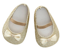 Load image into Gallery viewer, Doll Shoes - Glitter Gold
