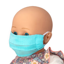 Load image into Gallery viewer, Doll Face Masks, Set of 3. Blue
