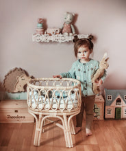 Load image into Gallery viewer, Ivy Doll Rattan Tall Bassinet

