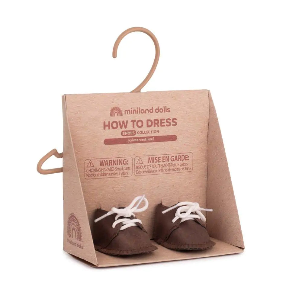 Gender Neutral Shoes  - Miniland 32 cm dolls - SMALLER DOLLS