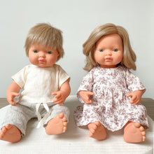 Load image into Gallery viewer, Miniland Caucasian Dark Blond Boy Doll

