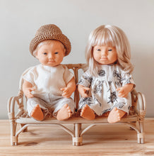 Load image into Gallery viewer, Miniland Caucasian Blond Boy Doll with Down Syndrome
