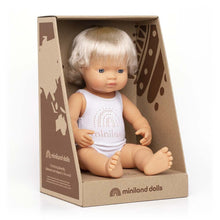 Load image into Gallery viewer, Miniland Caucasian Blond Girl Doll
