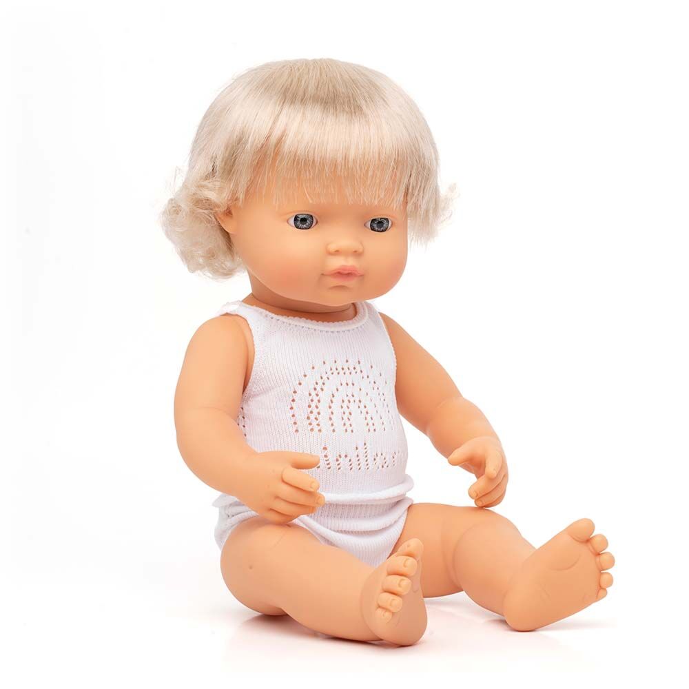 Miniland Caucasian Blond Girl Doll