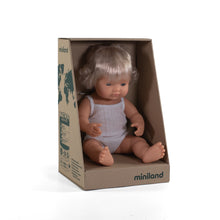 Load image into Gallery viewer, Miniland Caucasian Blond Girl Doll
