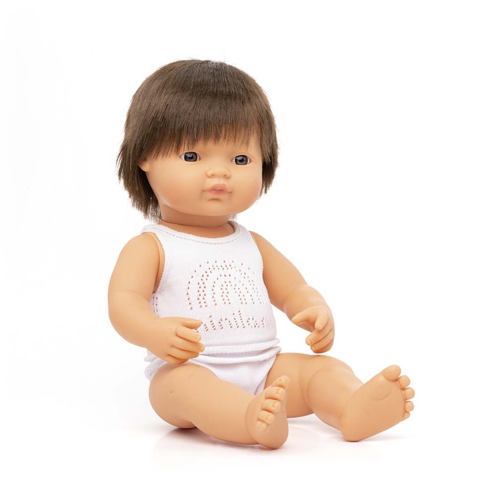 Miniland Caucasian Brunette Boy Doll